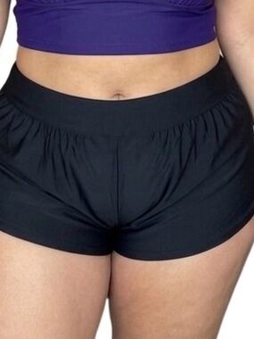 High-Rise Swim Short – Classic Black